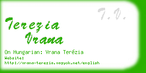 terezia vrana business card